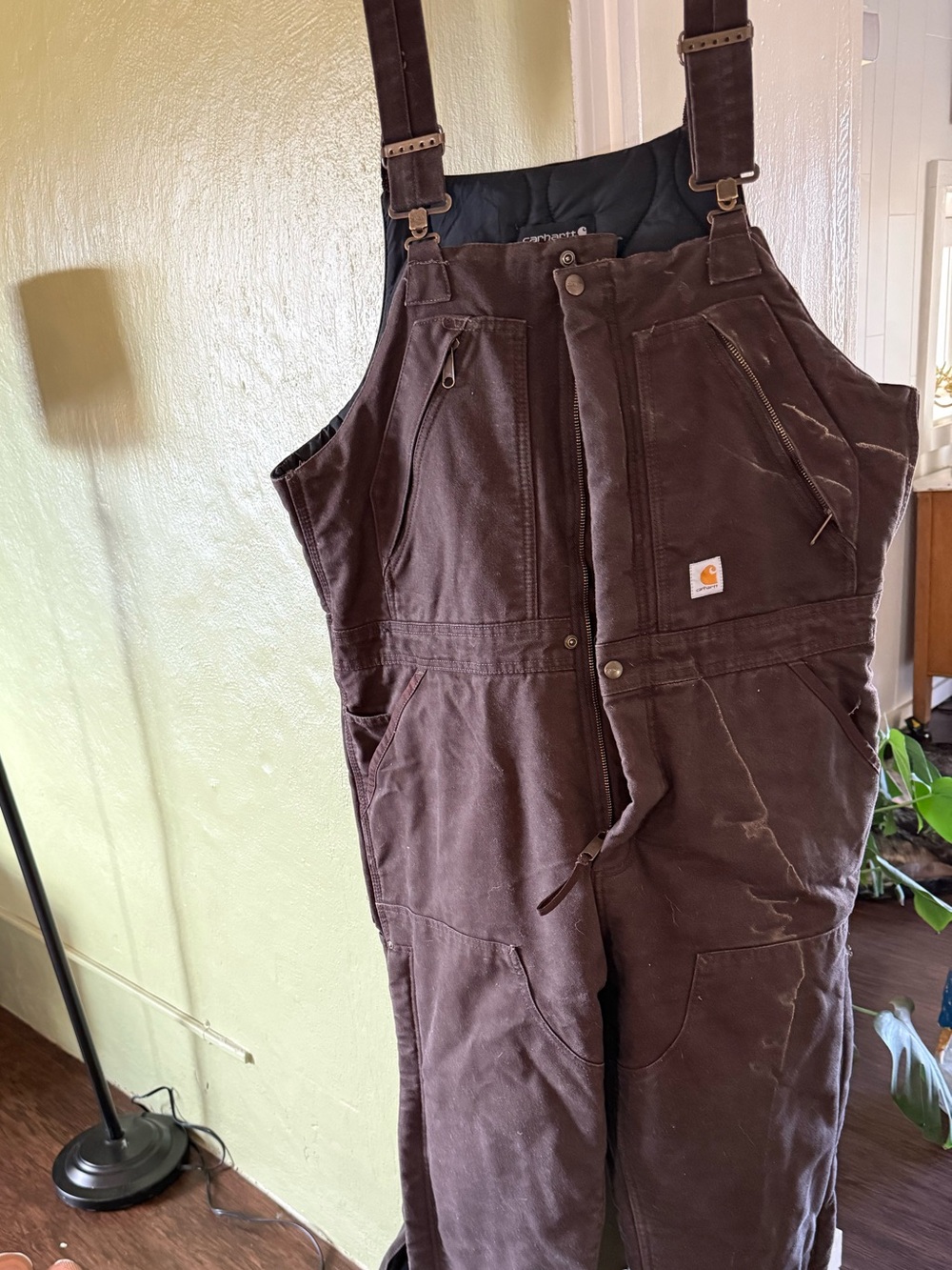 Carhartt Women's Dark Brown Insulated Bib Overalls